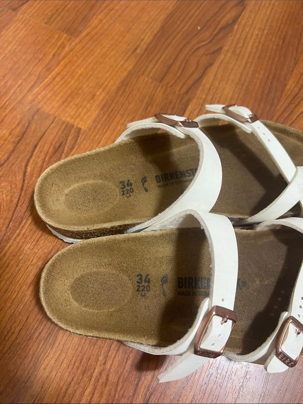 Birkenstock Sz 34 (3 - 3.5 US) Mayari Kids White Sandals